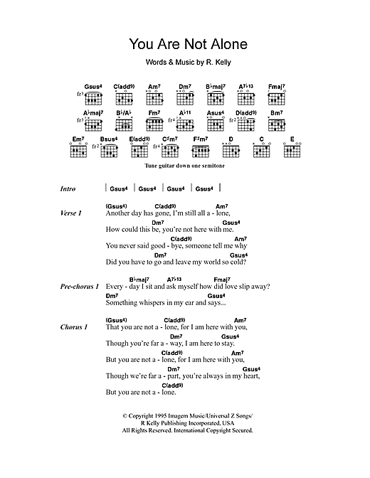 You Are Not Alone Chords
