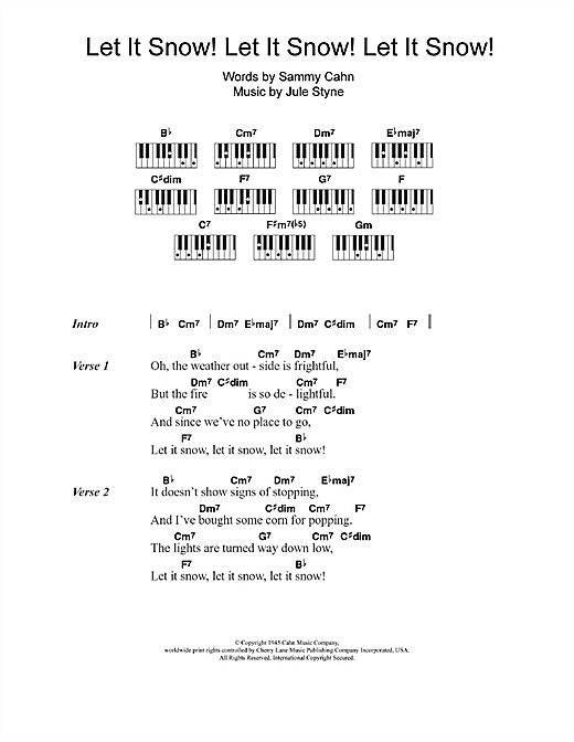 Doris Day Let It Snow Let It Snow Let It Snow Sheet Music Notes Chords Download Pop Notes Lyrics Piano