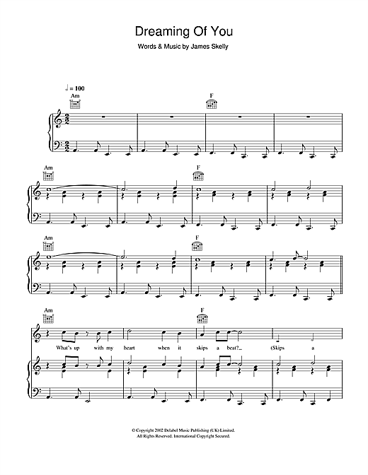 The Coral Dreaming Of You Sheet Music Download Pdf Score 111219