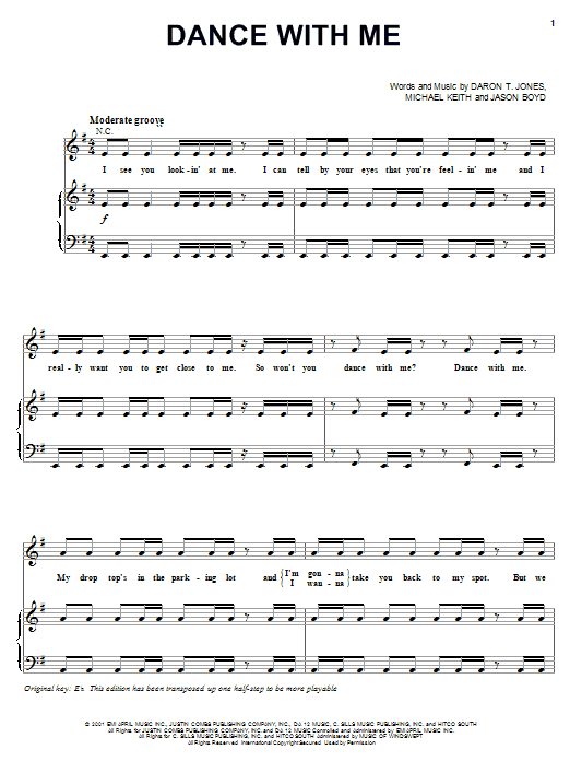 Dance With Me sheet music
