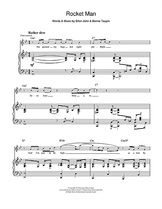 Wallpaper Elton John Rocket Man Sheet Music Notes Chords Download Pop Desktop Wallpaper Free