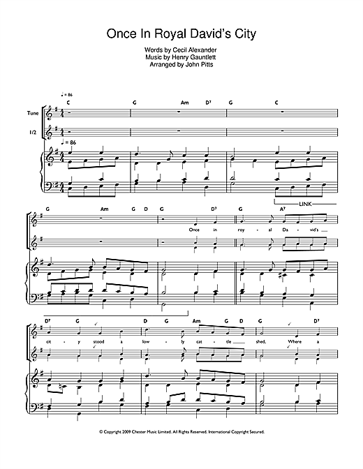 Christmas Carol Once In Royal David S City Sheet Music Notes Chords Download Christmas Notes Soprano Descant Recorder Pdf Print 112408