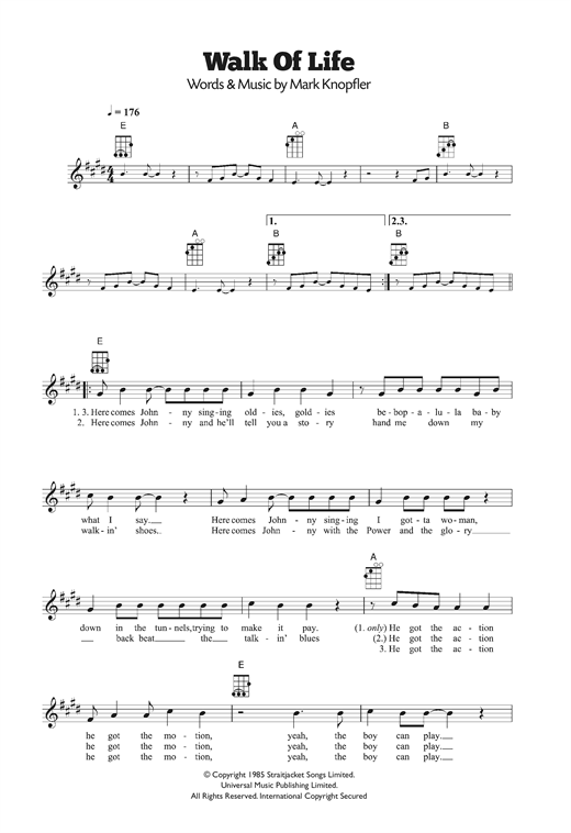 Walk Of Life Sheet Music Pdf Mmcf Baayud Site