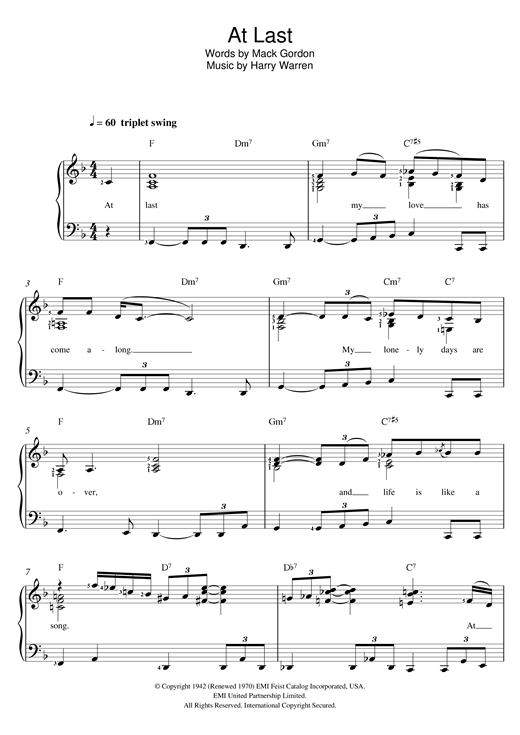 Preview Etta James At Last Classics sheet music, notes and chords for Piano & Vocal, SKU: 121279 sheet music, piano notes, chords, guitar tabs, score, transpose, transcribe, how to play, guide, download, learn, tutorial, progression, song, artist, awards, billboard, mtv, vh1, tour, single, album, release