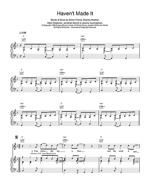 Preview The Levellers Haven't Made It Pop sheet music, notes and chords for Piano, Vocal & Guitar (Right-Hand Melody), SKU: 14653 sheet music, piano notes, chords, guitar tabs, score, transpose, transcribe, how to play, guide, download, learn, tutorial, progression, song, artist, awards, billboard, mtv, vh1, tour, single, album, release