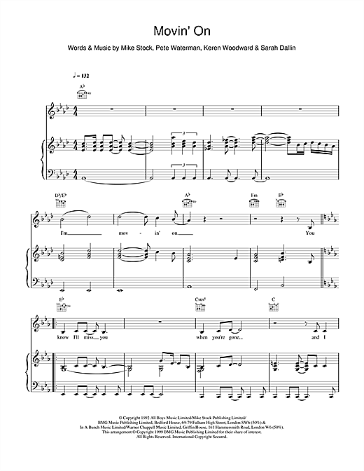Preview Steps Movin' On Pop sheet music, notes and chords for Piano, Vocal & Guitar (Right-Hand Melody), SKU: 14814 sheet music, piano notes, chords, guitar tabs, score, transpose, transcribe, how to play, guide, download, learn, tutorial, progression, song, artist, awards, billboard, mtv, vh1, tour, single, album, release