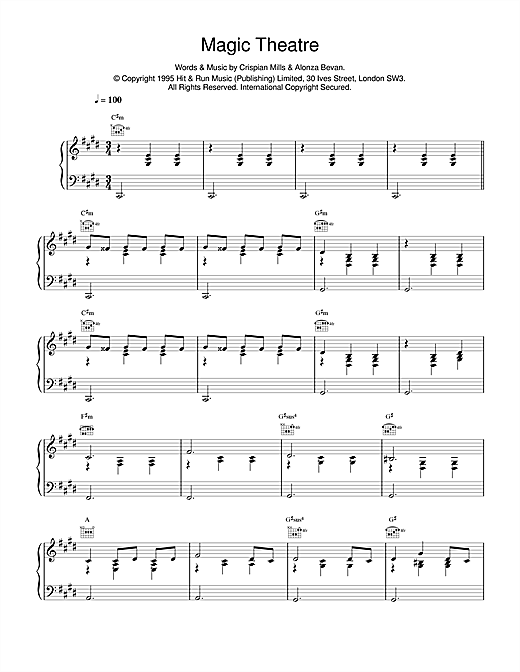 Preview Kula Shaker Magic Theatre Rock sheet music, notes and chords for Piano, Vocal & Guitar (Right-Hand Melody), SKU: 14958 sheet music, piano notes, chords, guitar tabs, score, transpose, transcribe, how to play, guide, download, learn, tutorial, progression, song, artist, awards, billboard, mtv, vh1, tour, single, album, release