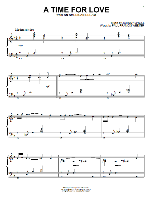 Preview Johnny Mandel A Time For Love Jazz sheet music, notes and chords for Piano, SKU: 151373 sheet music, piano notes, chords, guitar tabs, score, transpose, transcribe, how to play, guide, download, learn, tutorial, progression, song, artist, awards, billboard, mtv, vh1, tour, single, album, release