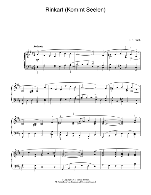 Preview J.S. Bach Rinkart (Kommt Seelen) Classical sheet music, notes and chords for Piano, SKU: 15369 sheet music, piano notes, chords, guitar tabs, score, transpose, transcribe, how to play, guide, download, learn, tutorial, progression, song, artist, awards, billboard, mtv, vh1, tour, single, album, release