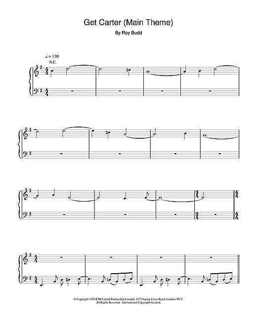 Preview Roy Budd Get Carter (Main Theme) Film and TV sheet music, notes and chords for Piano, SKU: 15540 sheet music, piano notes, chords, guitar tabs, score, transpose, transcribe, how to play, guide, download, learn, tutorial, progression, song, artist, awards, billboard, mtv, vh1, tour, single, album, release