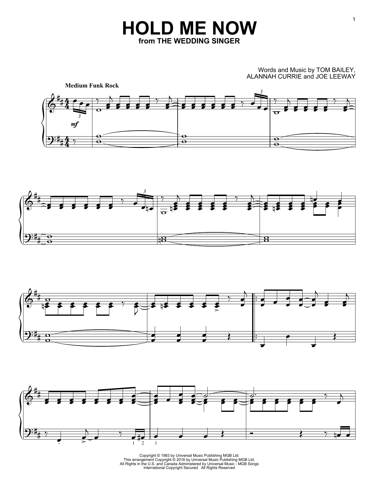 hold the line piano sheet music hold the line piano sheet music