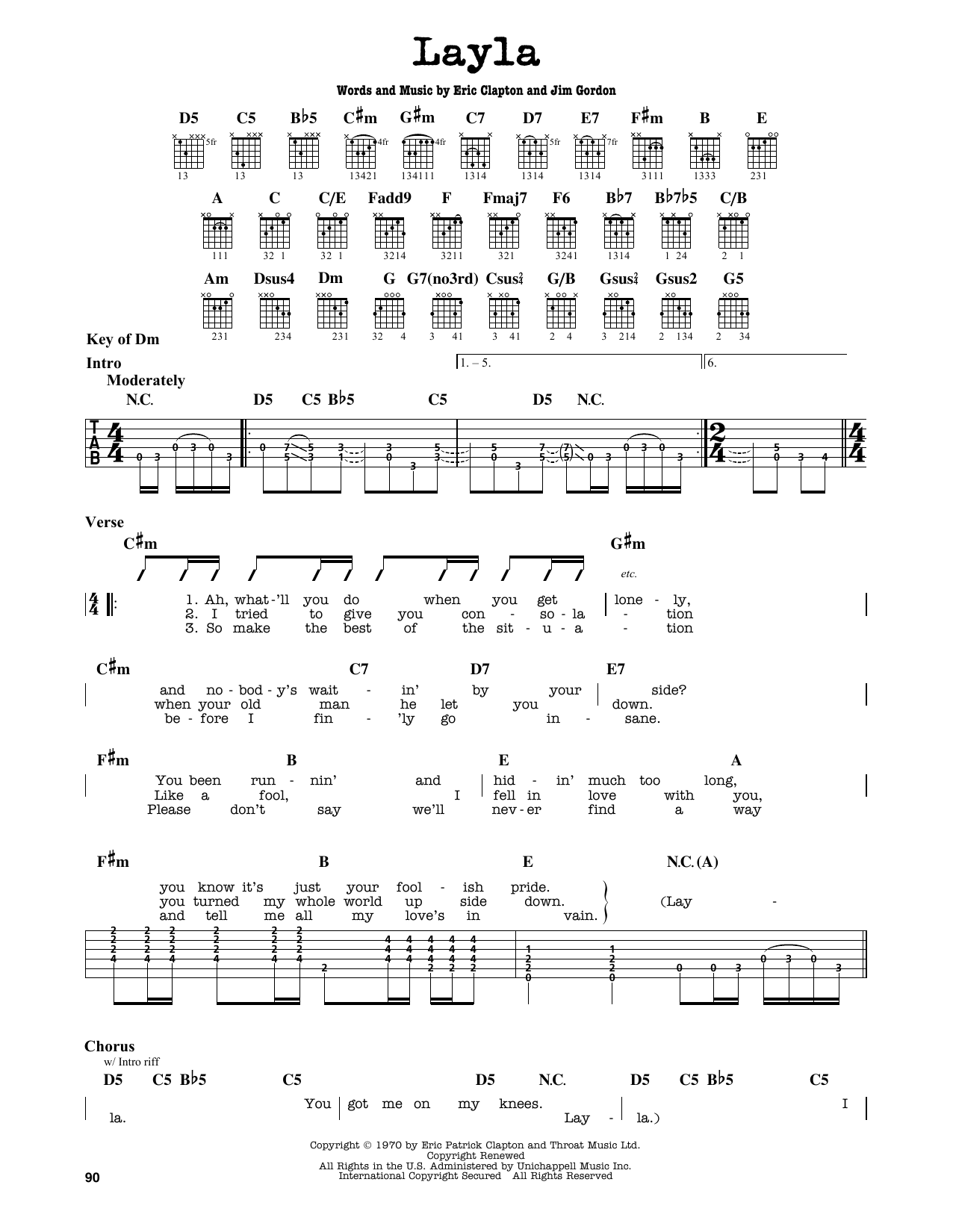 Eric Clapton Layla Chords Overhead view of me playing the ending of layla by eric clapton. eric clapton layla chords