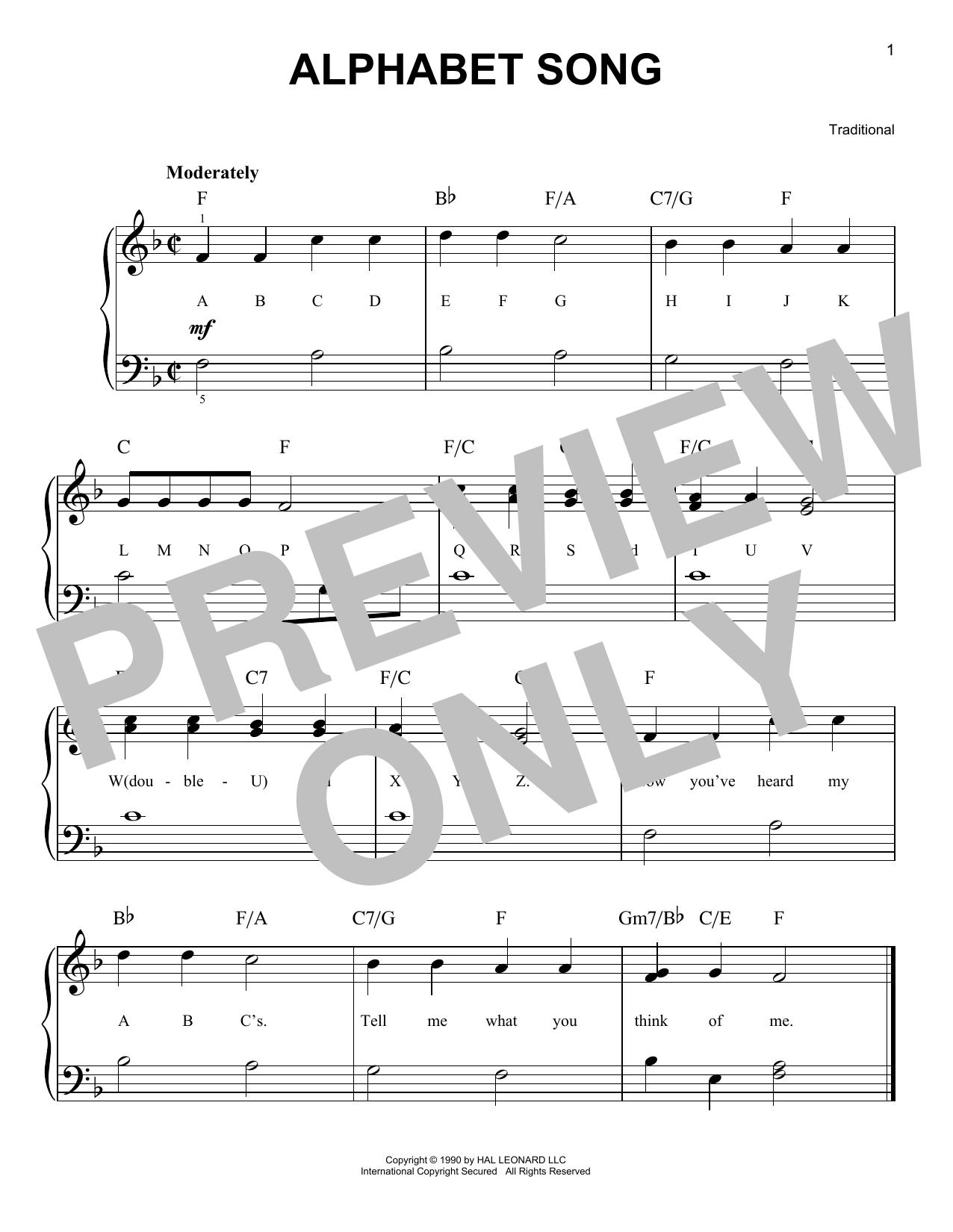 Preview Traditional Alphabet Song Children sheet music, notes and chords for Easy Piano, SKU: 173325 sheet music, piano notes, chords, guitar tabs, score, transpose, transcribe, how to play, guide, download, learn, tutorial, progression, song, artist, awards, billboard, mtv, vh1, tour, single, album, release