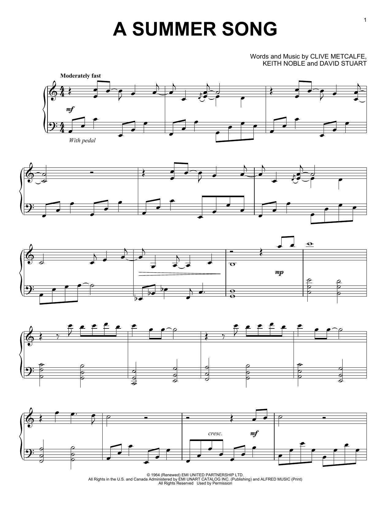 Preview David Lanz A Summer Song Jazz sheet music, notes and chords for Piano, SKU: 173647 sheet music, piano notes, chords, guitar tabs, score, transpose, transcribe, how to play, guide, download, learn, tutorial, progression, song, artist, awards, billboard, mtv, vh1, tour, single, album, release