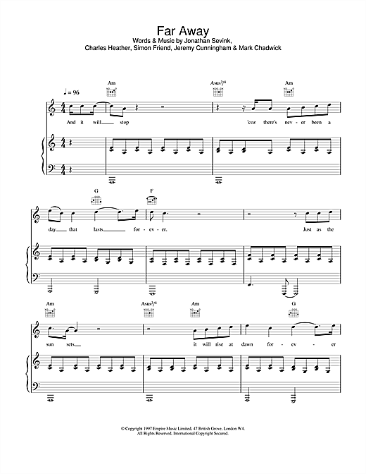 Preview The Levellers Far Away Rock sheet music, notes and chords for Piano, Vocal & Guitar, SKU: 17595 sheet music, piano notes, chords, guitar tabs, score, transpose, transcribe, how to play, guide, download, learn, tutorial, progression, song, artist, awards, billboard, mtv, vh1, tour, single, album, release