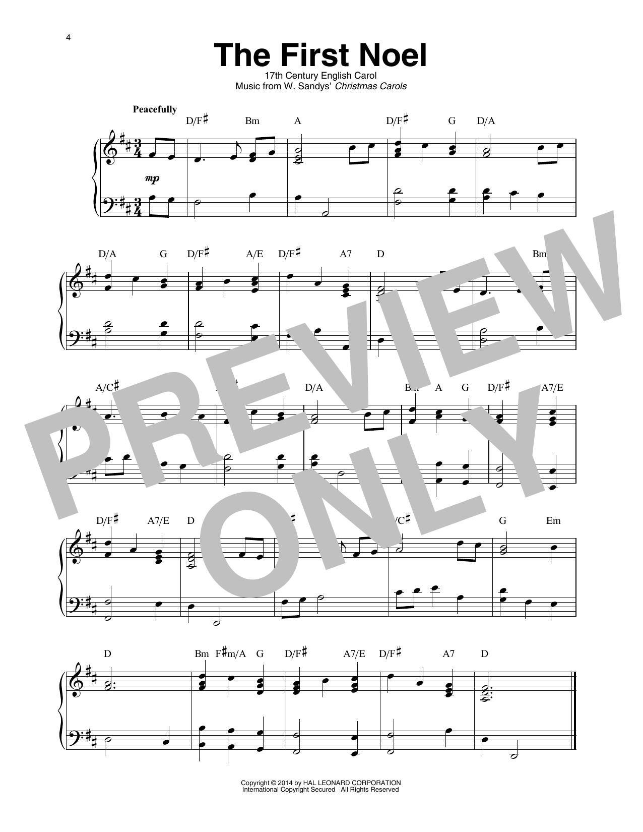 17th Century English Carol The First Noel (arr. Maeve Gilchrist) Sheet Music Notes & Chords for Harp - Download or Print PDF