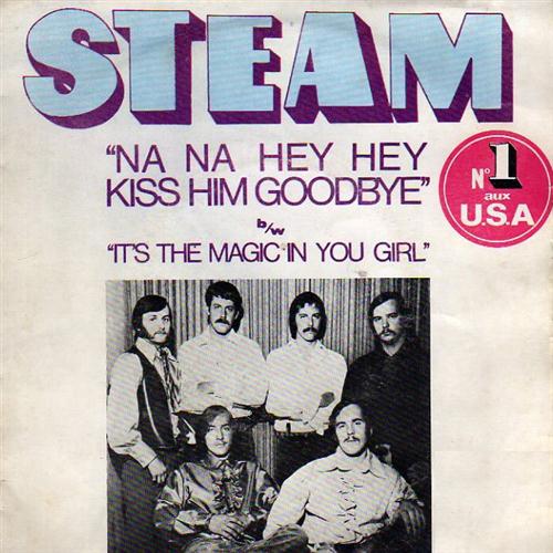 Steam Steam, Na Na Hey Hey Kiss Him Goodbye, Piano, Vocal & Guitar (Right-Hand Melody)