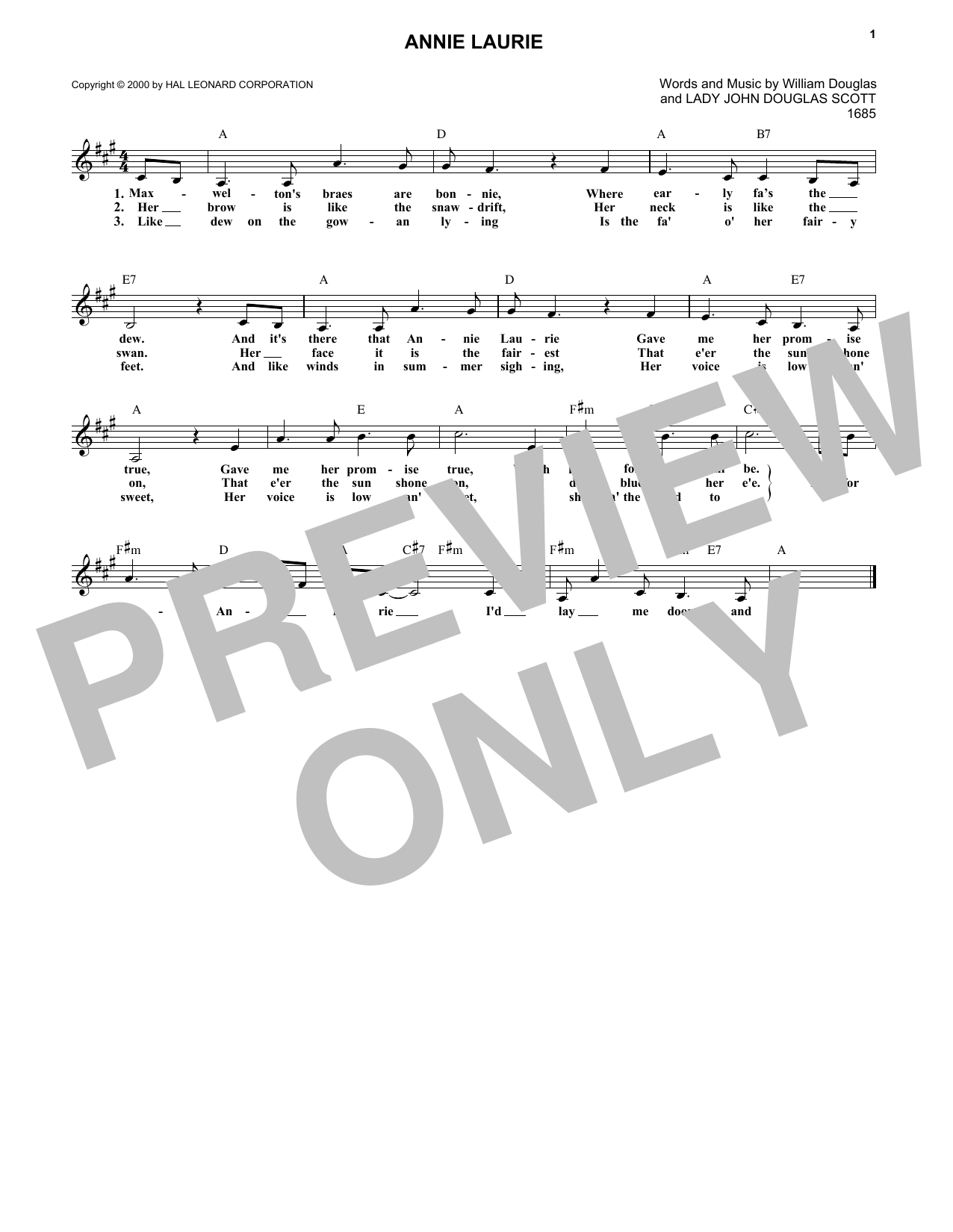 William Douglas Annie Laurie Sheet Music Notes Chords Download Folk Notes Melody Line Lyrics Chords Pdf Print 181579 This song is by the radio dept. sheet music notes chords