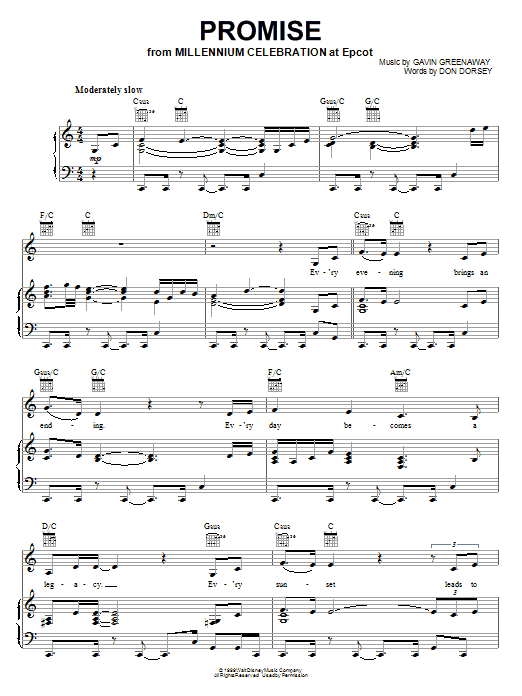 Preview Kellie Coffey Promise Film and TV sheet music, notes and chords for Piano, Vocal & Guitar (Right-Hand Melody), SKU: 18235 sheet music, piano notes, chords, guitar tabs, score, transpose, transcribe, how to play, guide, download, learn, tutorial, progression, song, artist, awards, billboard, mtv, vh1, tour, single, album, release