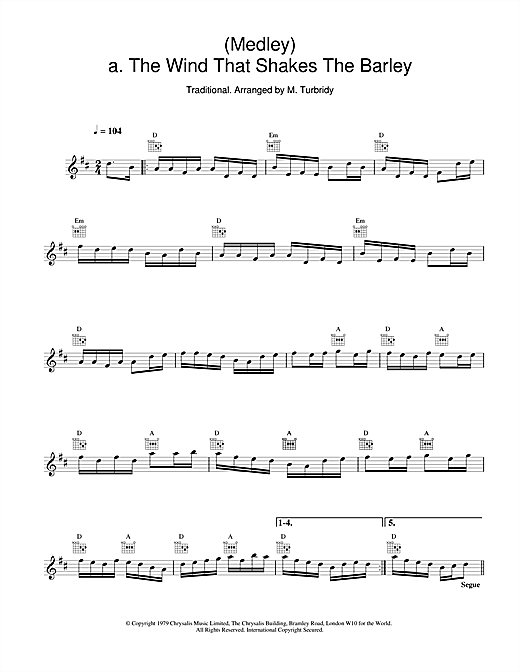 Preview The Chieftains (Medley) a. The Wind That Shakes The Barley;b. The Reel With The Beryle Folk sheet music, notes and chords for Melody Line, Lyrics & Chords, SKU: 18752 sheet music, piano notes, chords, guitar tabs, score, transpose, transcribe, how to play, guide, download, learn, tutorial, progression, song, artist, awards, billboard, mtv, vh1, tour, single, album, release