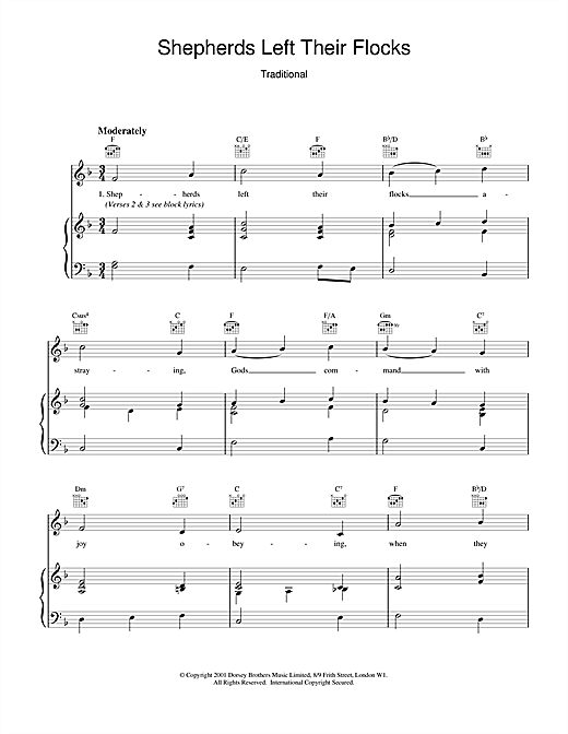 Preview Traditional Shepherds Left Their Flocks Christmas sheet music, notes and chords for Piano & Vocal, SKU: 18995 sheet music, piano notes, chords, guitar tabs, score, transpose, transcribe, how to play, guide, download, learn, tutorial, progression, song, artist, awards, billboard, mtv, vh1, tour, single, album, release