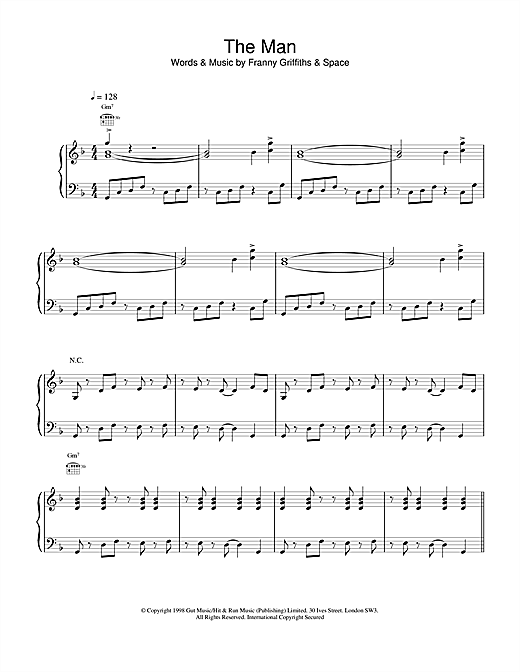 Preview Space The Man Rock sheet music, notes and chords for Piano, Vocal & Guitar, SKU: 19035 sheet music, piano notes, chords, guitar tabs, score, transpose, transcribe, how to play, guide, download, learn, tutorial, progression, song, artist, awards, billboard, mtv, vh1, tour, single, album, release