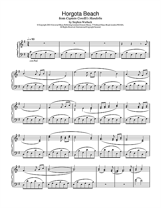 Preview Stephen Warbeck Horgota Beach Film and TV sheet music, notes and chords for Piano, SKU: 19170 sheet music, piano notes, chords, guitar tabs, score, transpose, transcribe, how to play, guide, download, learn, tutorial, progression, song, artist, awards, billboard, mtv, vh1, tour, single, album, release