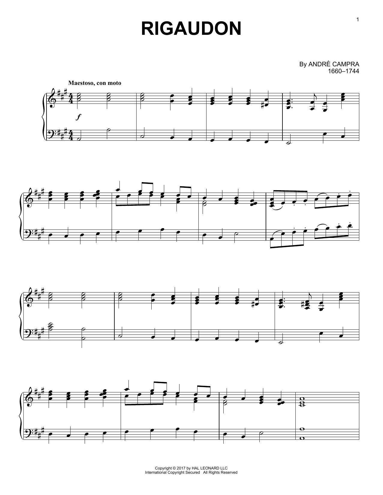 Preview Andre Campra Rigaudon Religious sheet music, notes and chords for Piano, SKU: 191723 sheet music, piano notes, chords, guitar tabs, score, transpose, transcribe, how to play, guide, download, learn, tutorial, progression, song, artist, awards, billboard, mtv, vh1, tour, single, album, release