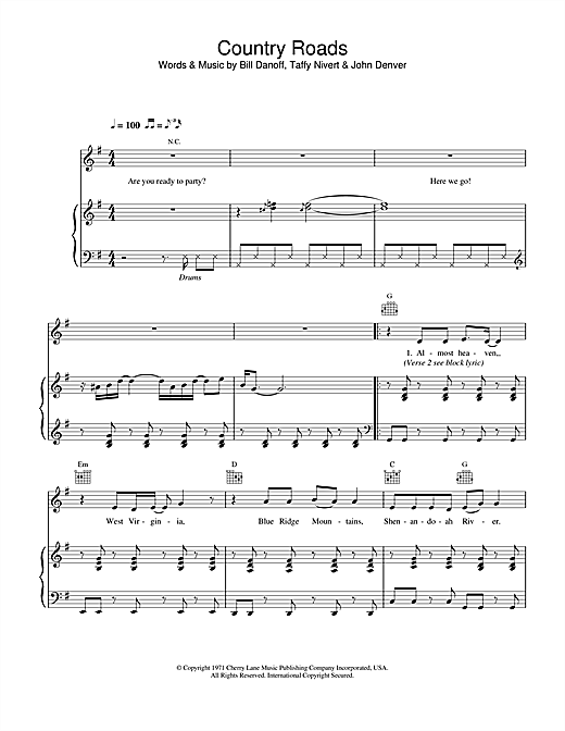 Preview Hermes House Band Country Road Pop sheet music, notes and chords for Piano, Vocal & Guitar, SKU: 19272 sheet music, piano notes, chords, guitar tabs, score, transpose, transcribe, how to play, guide, download, learn, tutorial, progression, song, artist, awards, billboard, mtv, vh1, tour, single, album, release