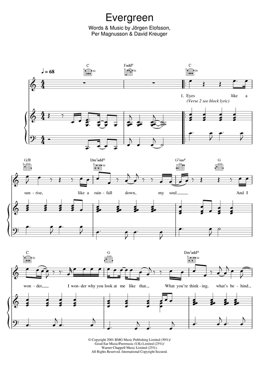 Preview Will Young Evergreen Pop sheet music, notes and chords for Piano, Vocal & Guitar, SKU: 19331 sheet music, piano notes, chords, guitar tabs, score, transpose, transcribe, how to play, guide, download, learn, tutorial, progression, song, artist, awards, billboard, mtv, vh1, tour, single, album, release