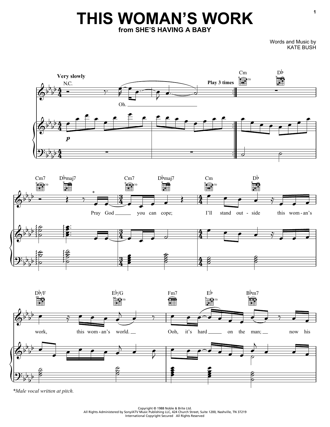 Preview Maxwell This Woman's Work Pop sheet music, notes and chords for Piano, Vocal & Guitar (Right-Hand Melody), SKU: 19880 sheet music, piano notes, chords, guitar tabs, score, transpose, transcribe, how to play, guide, download, learn, tutorial, progression, song, artist, awards, billboard, mtv, vh1, tour, single, album, release