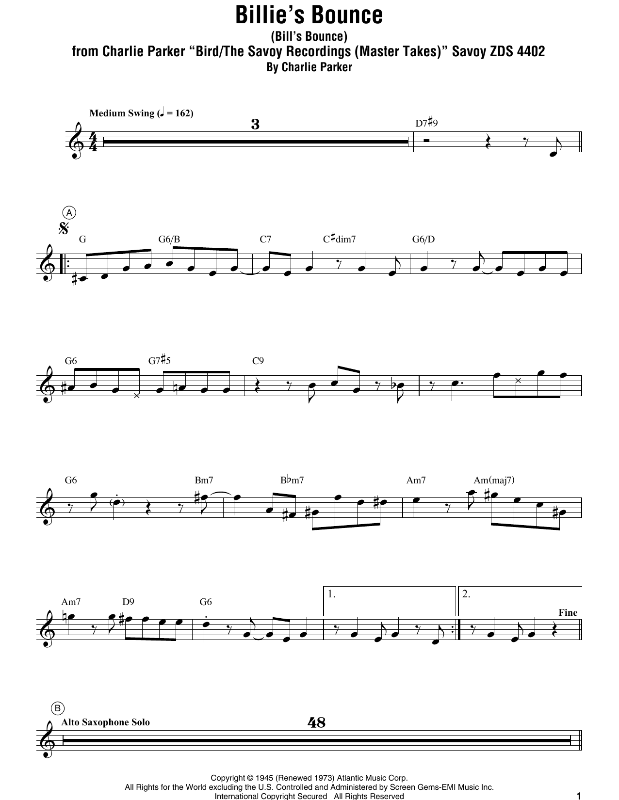 Preview Miles Davis Billie's Bounce (Bill's Bounce) Jazz sheet music, notes and chords for Trumpet Transcription, SKU: 199054 sheet music, piano notes, chords, guitar tabs, score, transpose, transcribe, how to play, guide, download, learn, tutorial, progression, song, artist, awards, billboard, mtv, vh1, tour, single, album, release