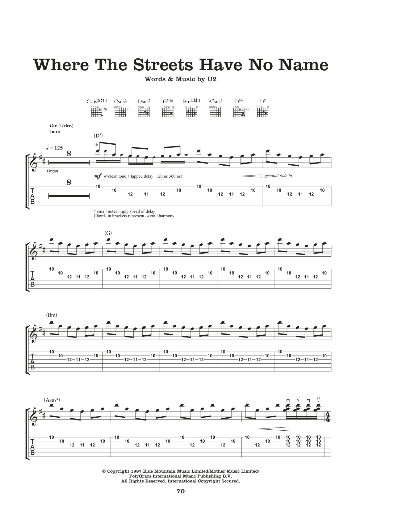 The Streets Guitar Chords
