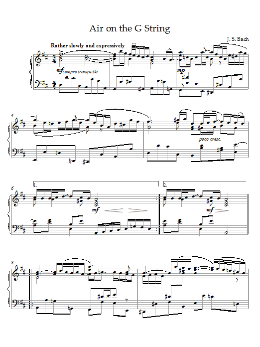 Preview J.S. Bach Air On The G String Classical sheet music, notes and chords for Piano, SKU: 21522 sheet music, piano notes, chords, guitar tabs, score, transpose, transcribe, how to play, guide, download, learn, tutorial, progression, song, artist, awards, billboard, mtv, vh1, tour, single, album, release