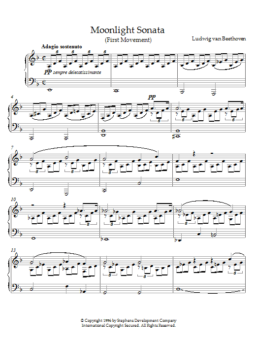 Preview Ludwig van Beethoven Moonlight Sonata Classical sheet music, notes and chords for Piano, SKU: 21529 sheet music, piano notes, chords, guitar tabs, score, transpose, transcribe, how to play, guide, download, learn, tutorial, progression, song, artist, awards, billboard, mtv, vh1, tour, single, album, release