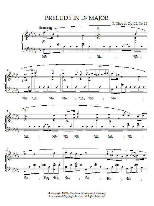 Preview Frederic Chopin Prelude In D Flat Major, Op. 28, No. 15 (Raindrop) Classical sheet music, notes and chords for Piano, SKU: 21538 sheet music, piano notes, chords, guitar tabs, score, transpose, transcribe, how to play, guide, download, learn, tutorial, progression, song, artist, awards, billboard, mtv, vh1, tour, single, album, release