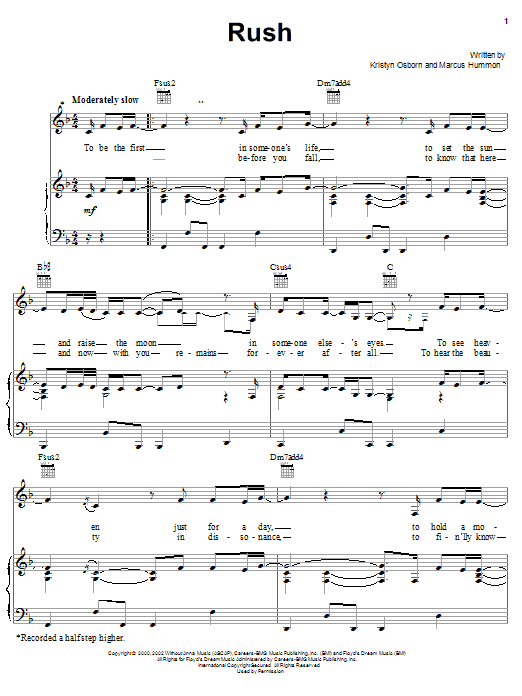 Preview SHeDAISY Rush Country sheet music, notes and chords for Piano, Vocal & Guitar (Right-Hand Melody), SKU: 21612 sheet music, piano notes, chords, guitar tabs, score, transpose, transcribe, how to play, guide, download, learn, tutorial, progression, song, artist, awards, billboard, mtv, vh1, tour, single, album, release