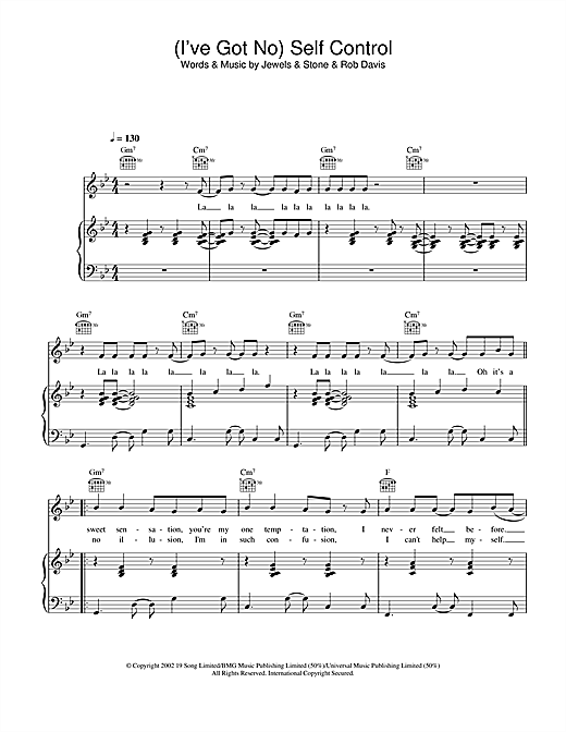 Preview Gareth Gates (I've Got No) Self Control Pop sheet music, notes and chords for Piano, Vocal & Guitar, SKU: 21845 sheet music, piano notes, chords, guitar tabs, score, transpose, transcribe, how to play, guide, download, learn, tutorial, progression, song, artist, awards, billboard, mtv, vh1, tour, single, album, release