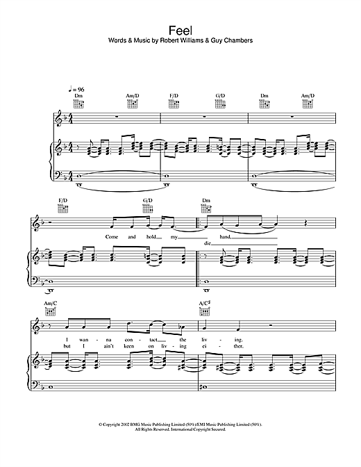 Preview Robbie Williams Feel Pop sheet music, notes and chords for Piano, Vocal & Guitar, SKU: 22024 sheet music, piano notes, chords, guitar tabs, score, transpose, transcribe, how to play, guide, download, learn, tutorial, progression, song, artist, awards, billboard, mtv, vh1, tour, single, album, release