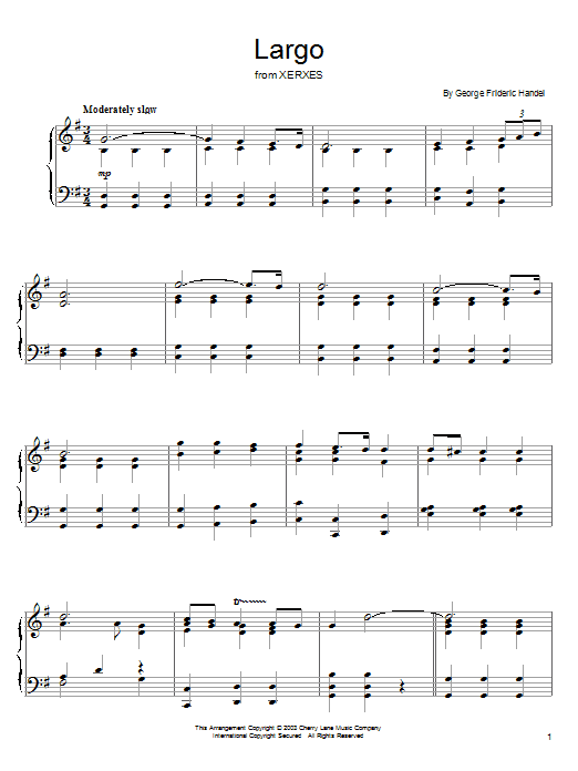 Preview George Frideric Handel Largo (from Xerxes) Weddings sheet music, notes and chords for Piano, SKU: 22134 sheet music, piano notes, chords, guitar tabs, score, transpose, transcribe, how to play, guide, download, learn, tutorial, progression, song, artist, awards, billboard, mtv, vh1, tour, single, album, release