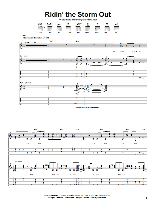 Preview REO Speedwagon Ridin' The Storm Out Rock sheet music, notes and chords for Guitar Tab, SKU: 22790 sheet music, piano notes, chords, guitar tabs, score, transpose, transcribe, how to play, guide, download, learn, tutorial, progression, song, artist, awards, billboard, mtv, vh1, tour, single, album, release