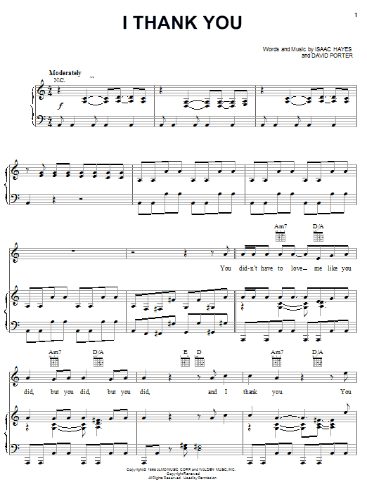 Zz Top I Thank You Sheet Music Notes Chords Download Rock Notes