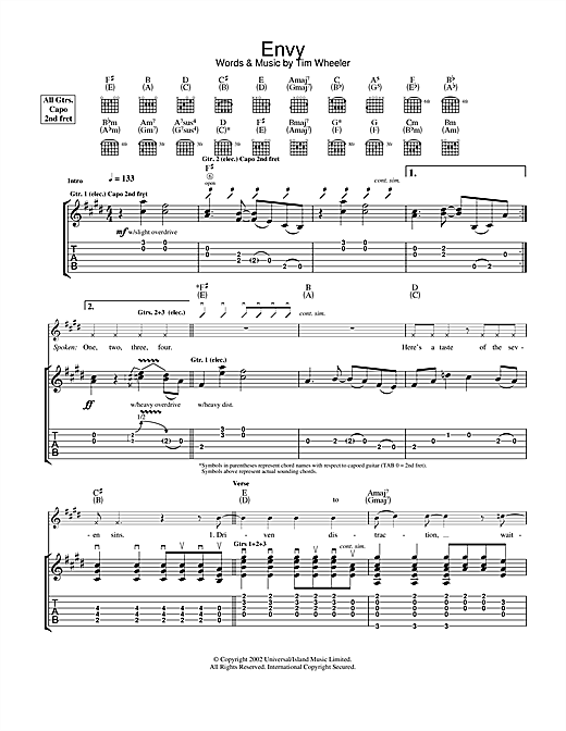 Preview Ash Envy Pop sheet music, notes and chords for Guitar Tab, SKU: 23009 sheet music, piano notes, chords, guitar tabs, score, transpose, transcribe, how to play, guide, download, learn, tutorial, progression, song, artist, awards, billboard, mtv, vh1, tour, single, album, release