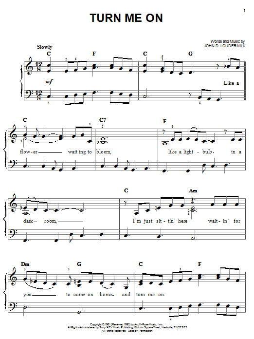 Preview Norah Jones Turn Me On Pop sheet music, notes and chords for Easy Piano, SKU: 23210 sheet music, piano notes, chords, guitar tabs, score, transpose, transcribe, how to play, guide, download, learn, tutorial, progression, song, artist, awards, billboard, mtv, vh1, tour, single, album, release