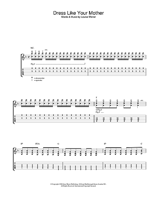 Preview Sleeper Dress Like Your Mother Rock sheet music, notes and chords for Guitar Tab, SKU: 23424 sheet music, piano notes, chords, guitar tabs, score, transpose, transcribe, how to play, guide, download, learn, tutorial, progression, song, artist, awards, billboard, mtv, vh1, tour, single, album, release