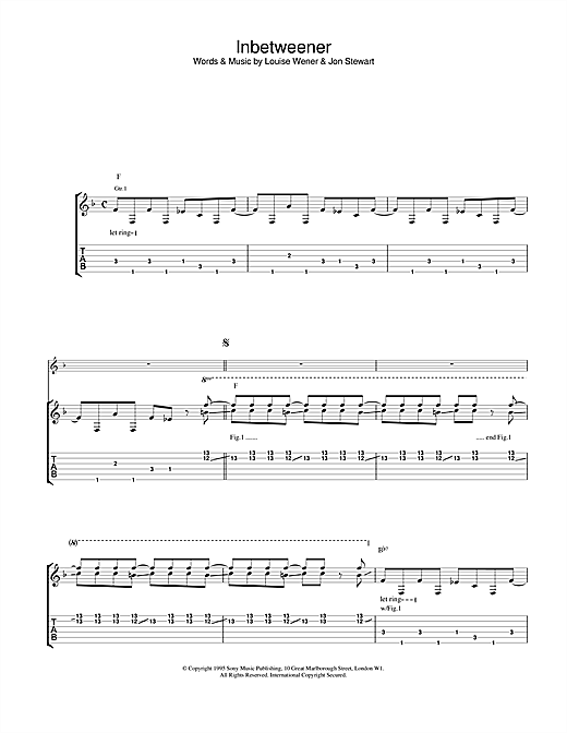 Preview Sleeper Inbetweener Rock sheet music, notes and chords for Guitar Tab, SKU: 23429 sheet music, piano notes, chords, guitar tabs, score, transpose, transcribe, how to play, guide, download, learn, tutorial, progression, song, artist, awards, billboard, mtv, vh1, tour, single, album, release