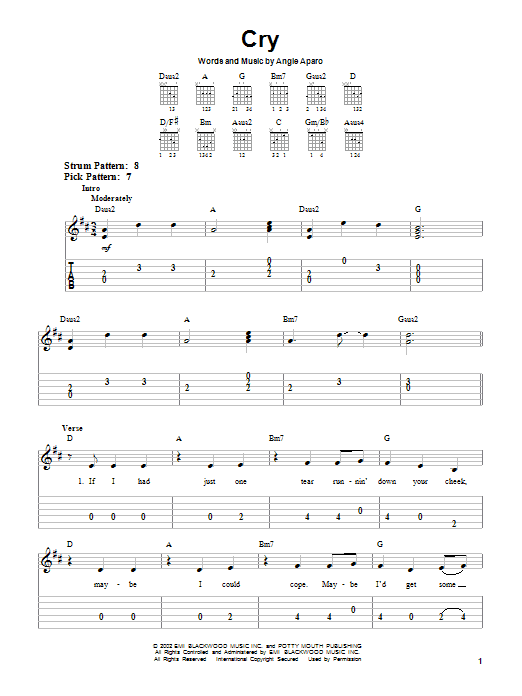Preview Faith Hill Cry Pop sheet music, notes and chords for Easy Guitar Tab, SKU: 23607 sheet music, piano notes, chords, guitar tabs, score, transpose, transcribe, how to play, guide, download, learn, tutorial, progression, song, artist, awards, billboard, mtv, vh1, tour, single, album, release