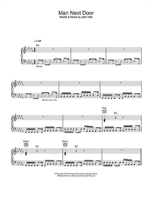 Preview Massive Attack Man Next Door Dance sheet music, notes and chords for Piano, Vocal & Guitar, SKU: 23857 sheet music, piano notes, chords, guitar tabs, score, transpose, transcribe, how to play, guide, download, learn, tutorial, progression, song, artist, awards, billboard, mtv, vh1, tour, single, album, release