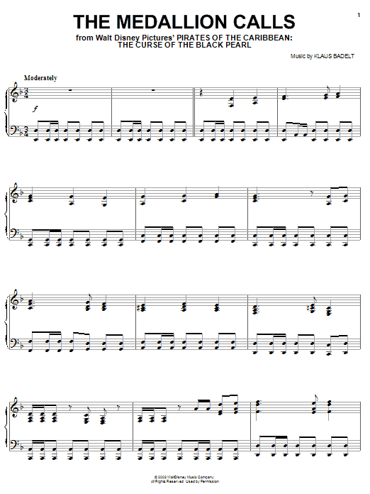 Preview Klaus Badelt The Medallion Calls Film and TV sheet music, notes and chords for Piano, SKU: 25198 sheet music, piano notes, chords, guitar tabs, score, transpose, transcribe, how to play, guide, download, learn, tutorial, progression, song, artist, awards, billboard, mtv, vh1, tour, single, album, release