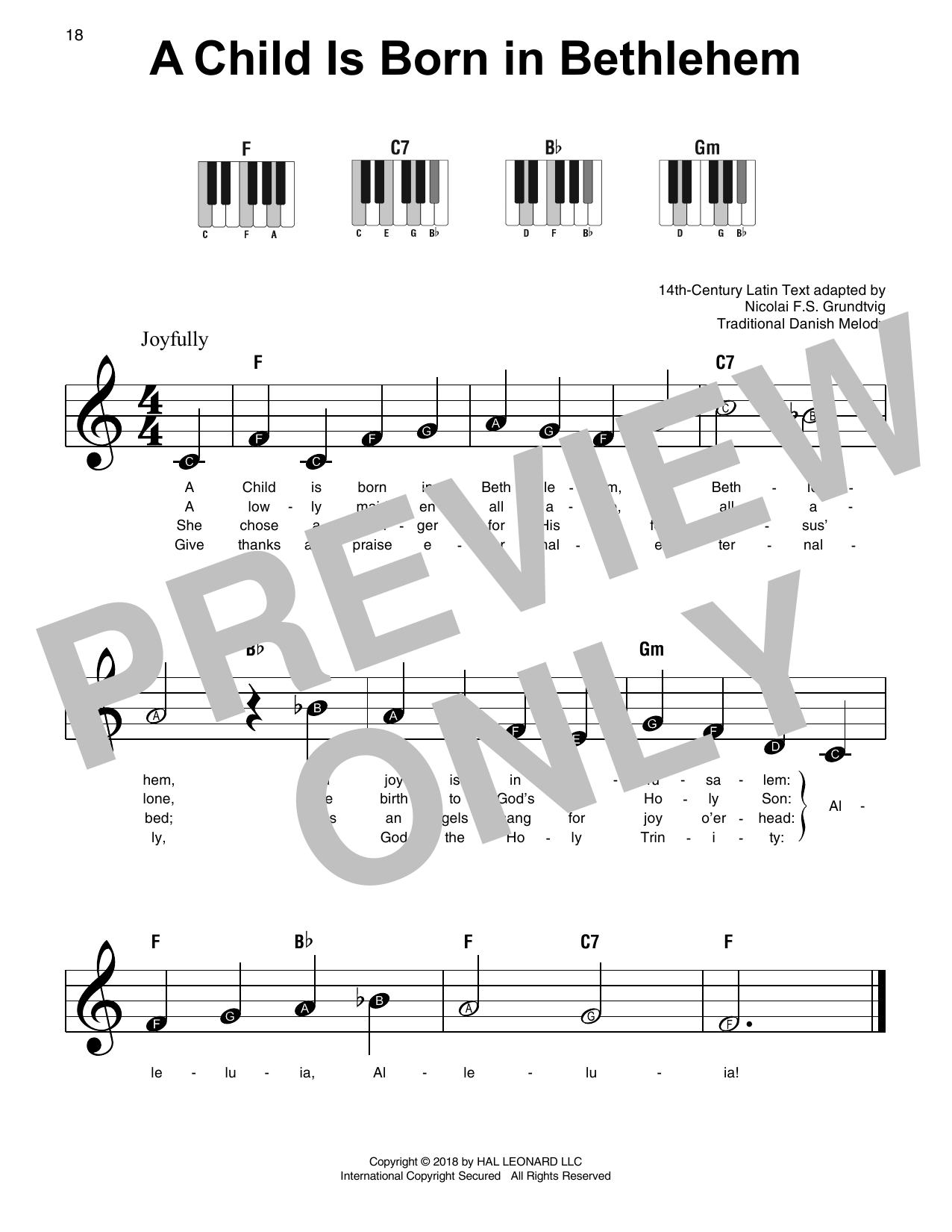 Preview Traditional Danish Melody A Child Is Born In Bethlehem Christmas sheet music, notes and chords for Super Easy Piano, SKU: 253691 sheet music, piano notes, chords, guitar tabs, score, transpose, transcribe, how to play, guide, download, learn, tutorial, progression, song, artist, awards, billboard, mtv, vh1, tour, single, album, release